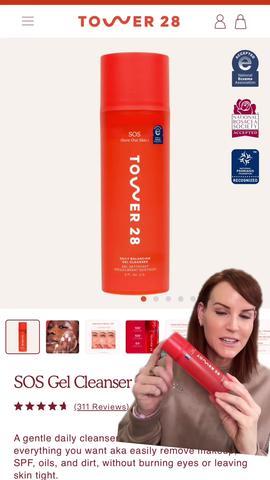 Tower 28 SOS Daily Balancing Gel Cleanser