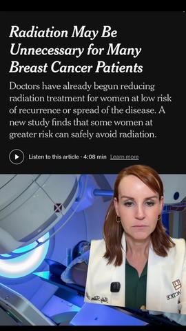 Radiation May Be Unnecessary for Many Breast Cancer Patients — and Plastic Surgeons Are Thrilled