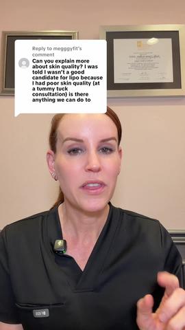 Skin Quality and Body Contouring: Why Your Surgeon May Recommend a Tummy Tuck Over Lipo