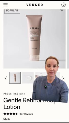 Versed Press Restart Gentle Retinol Body Lotion