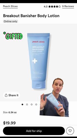 Peach Slices Breakout Banisher Body Lotion