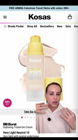 Kosas BB Burst Tinted Gel Cream